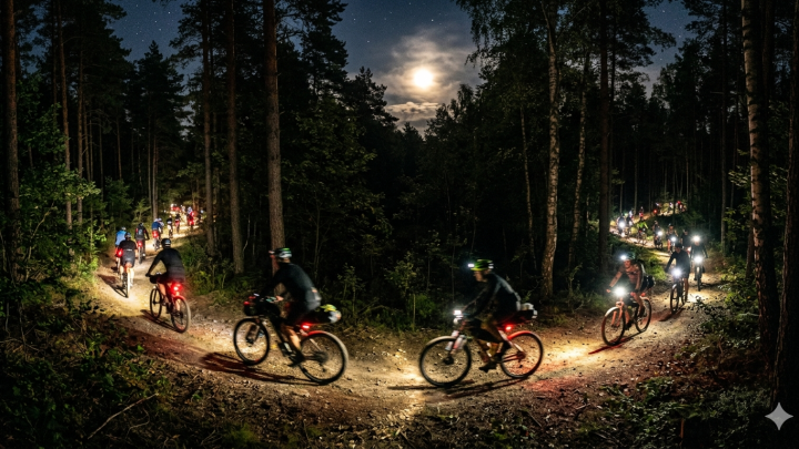 45 Kolarski Rajd Księżycowy organizowany przez klub PTTK Kalinka w Grudziądzu